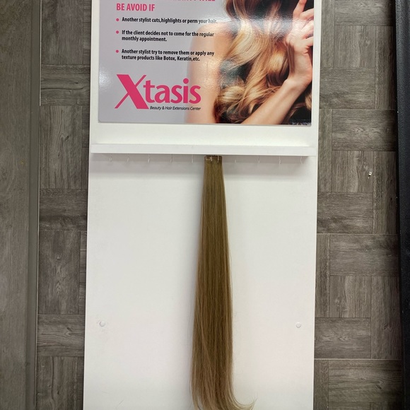 Dark Ash Blonde #7.1 Tape In Hair Extensions 24” - Picture 3 of 3